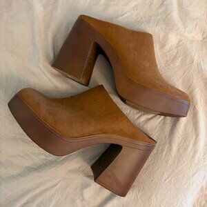 Sun + Stone - Sierra Slip-On Platform Mule Pumps - Size 11